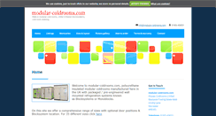 Desktop Screenshot of modular-coldrooms.com