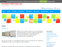 Tablet Screenshot of modular-coldrooms.com